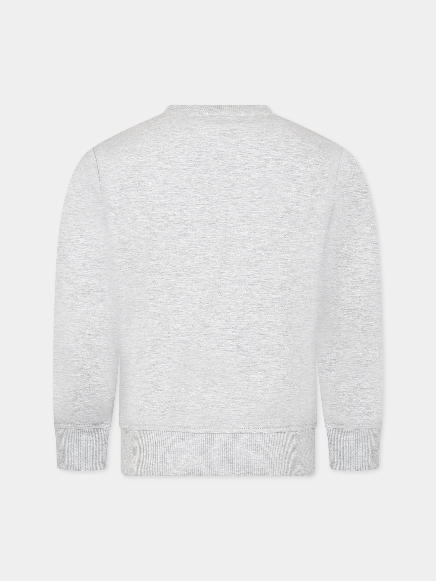 Felpa griga per bambini con Teddy Bear e logo,Moschino Kids,HRF05R LDA00 60926