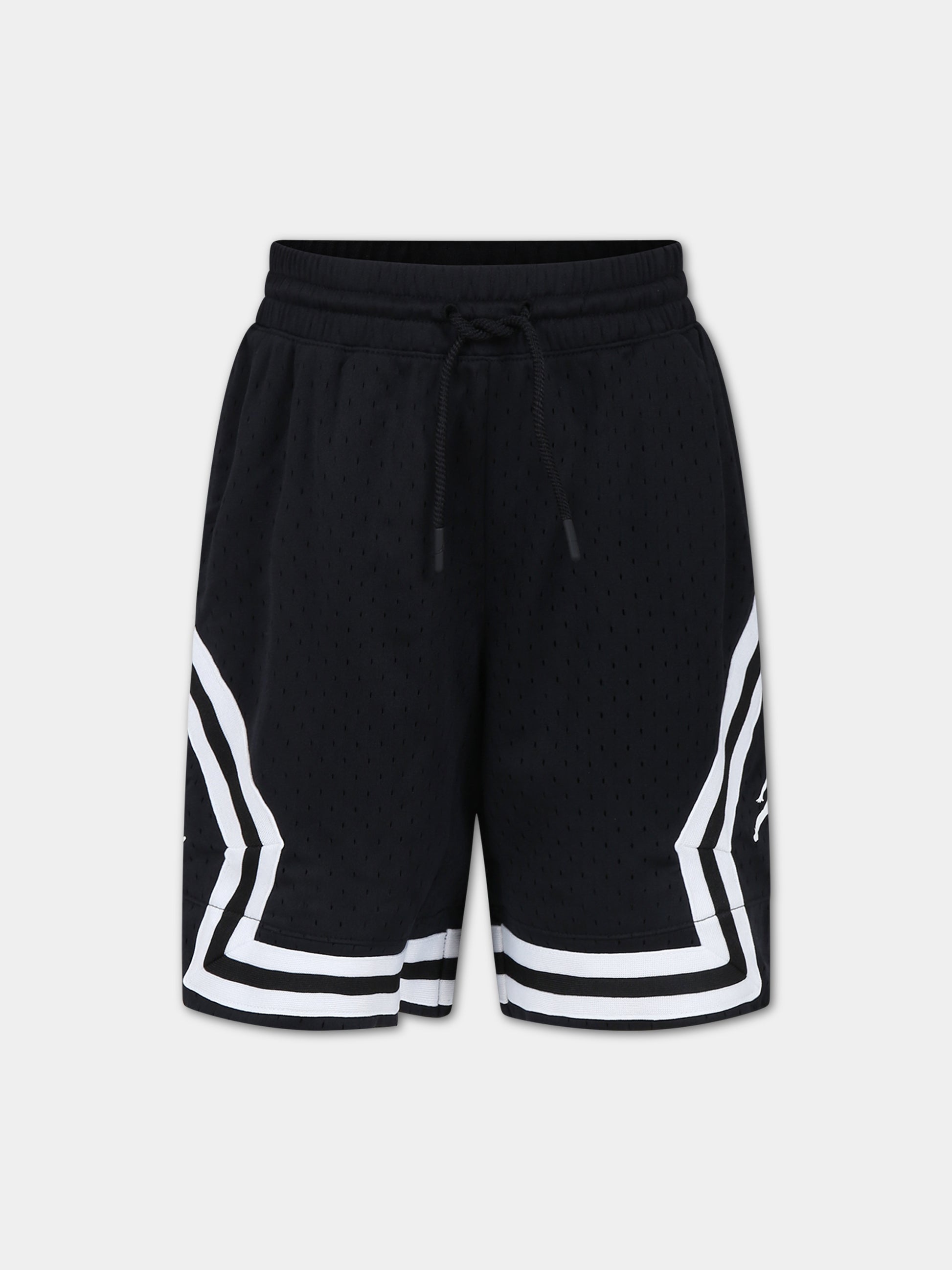 Shorts neri per bambino con stampa,Jordan,95B136 023