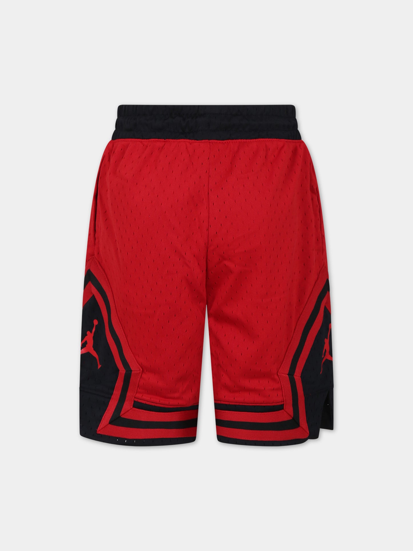 Shorts bordeaux per bambino con stampa,Jordan,95B136 R78