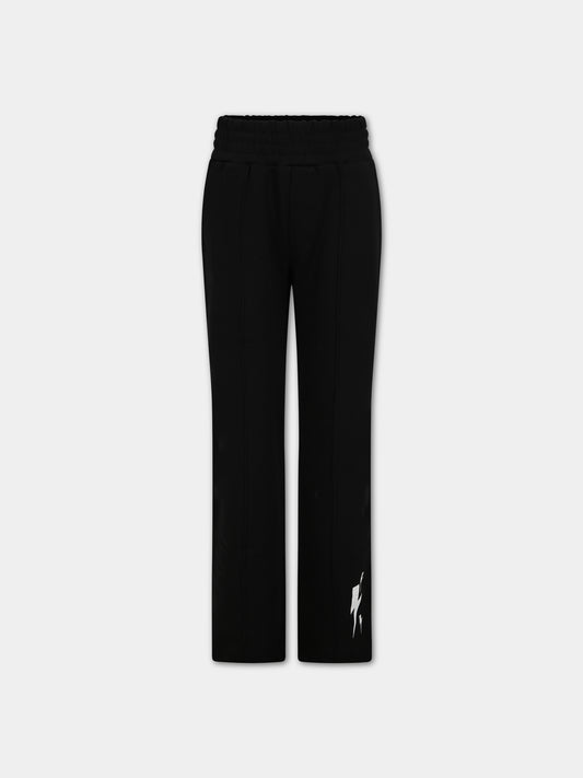Pantalone nero sportivo per bambino,Neil Barrett Kids,033618 110