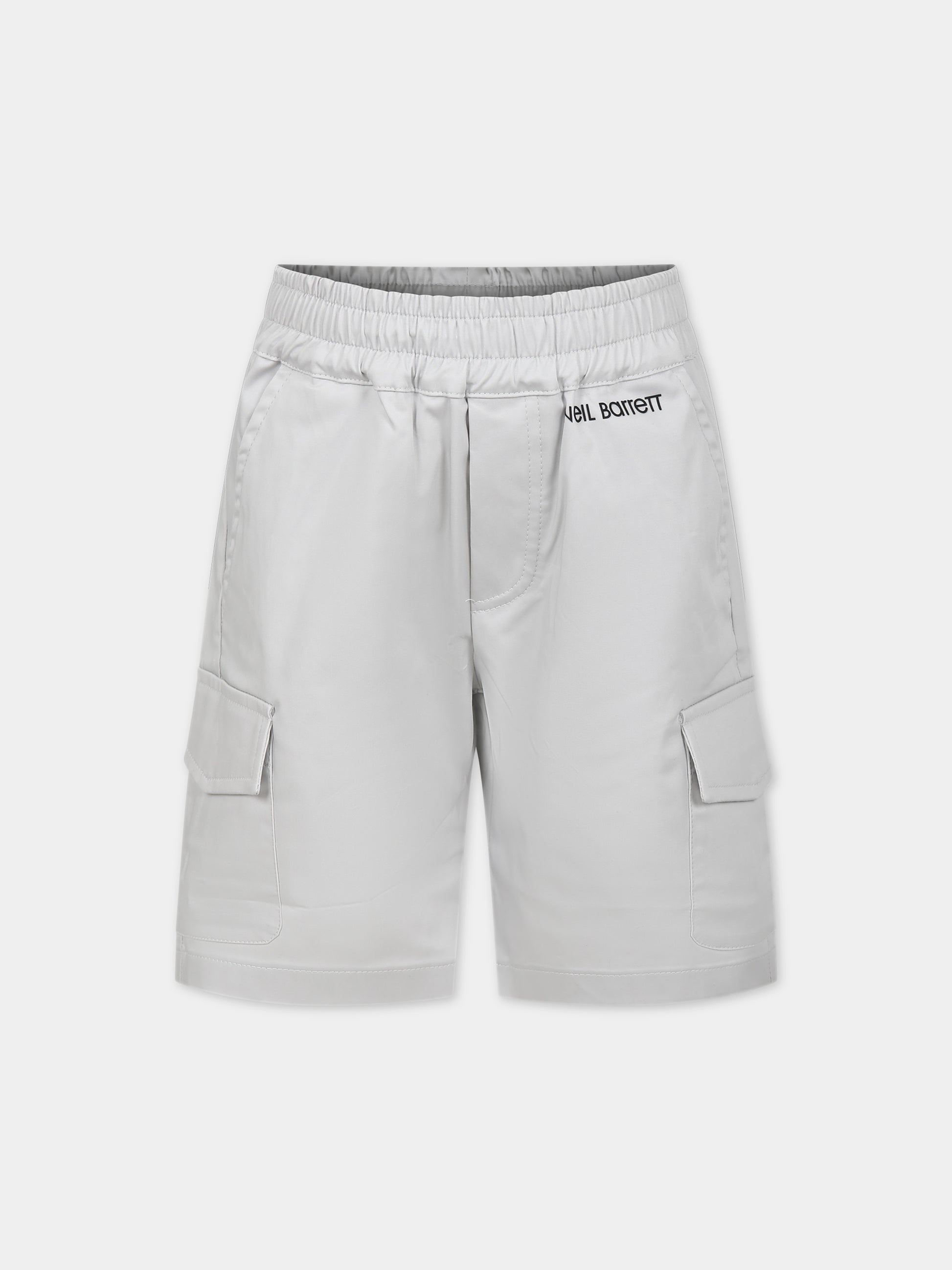 Shorts sportivo grigio per bambino,Neil Barrett Kids,033650 005