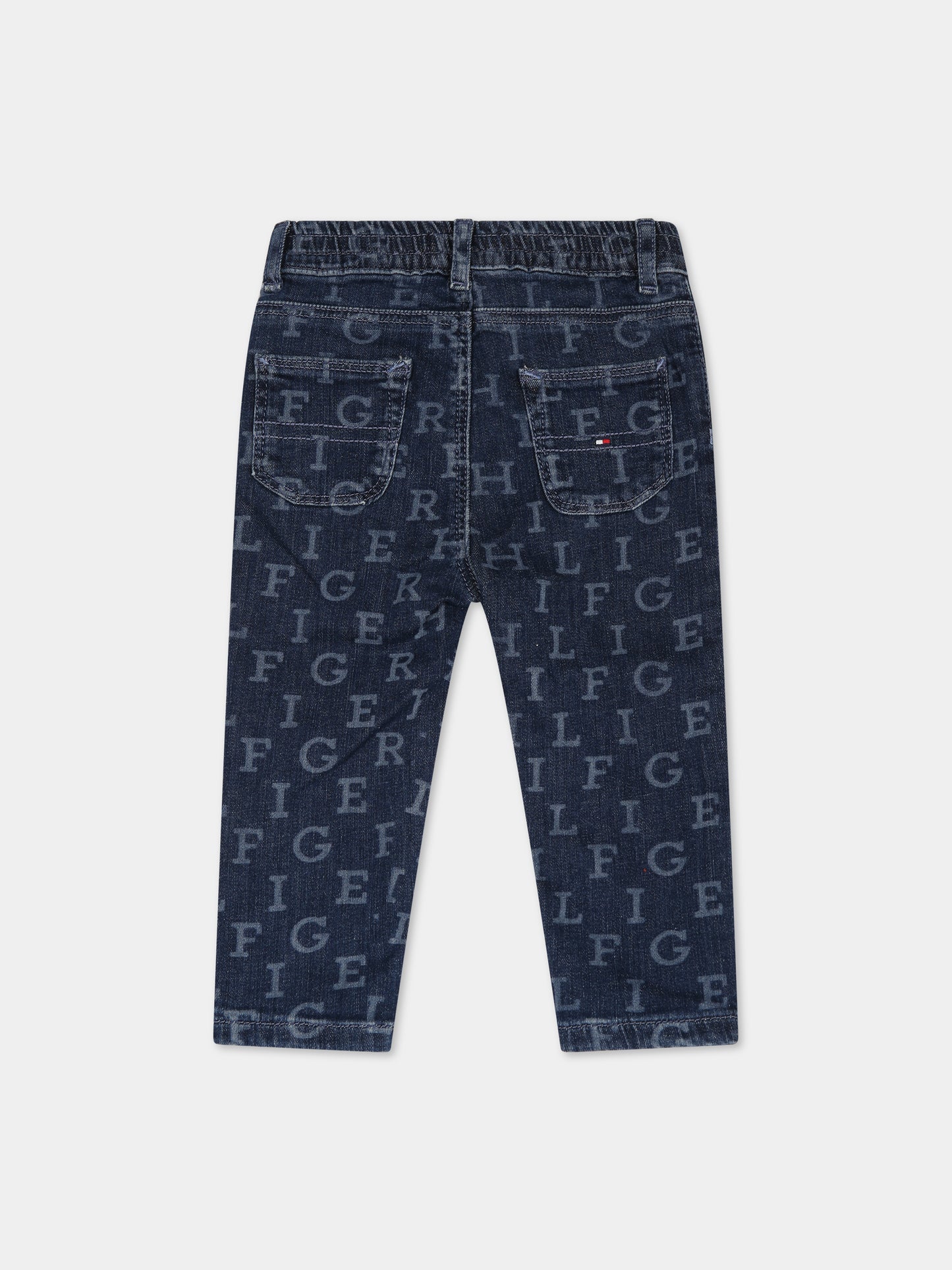 Jeans blu per neonato con logo,Tommy Hilfiger Junior,KN0KN01659 1A4