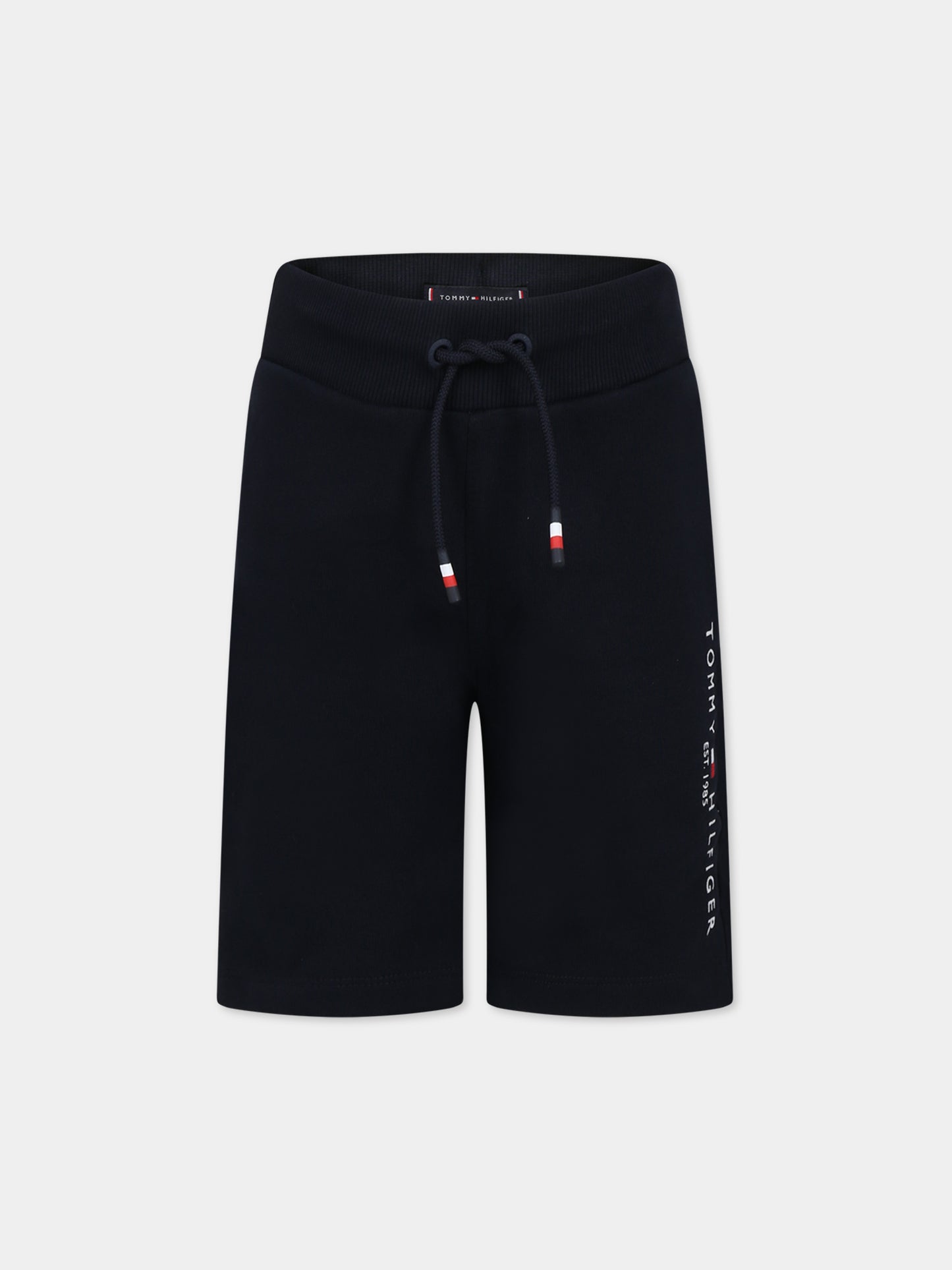 Shorts blu per bambino con logo,Tommy Hilfiger Junior,KB0KB07116